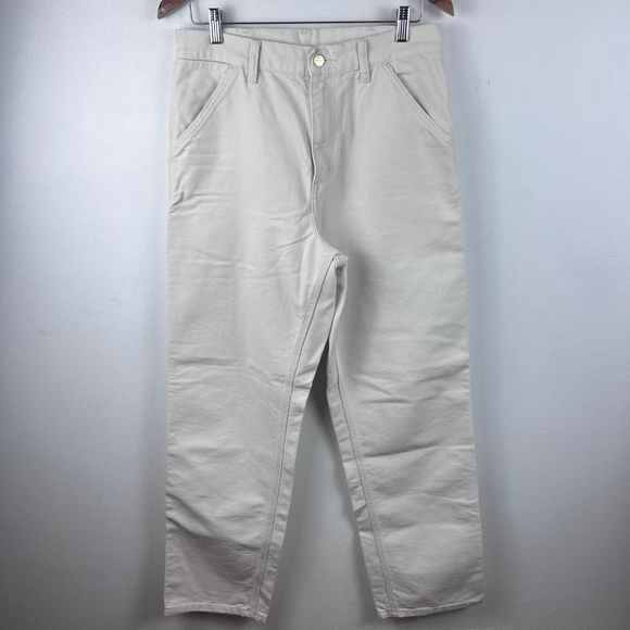 Carhartt WIP Single Knee Pant - Off White - Picture 3 of 6